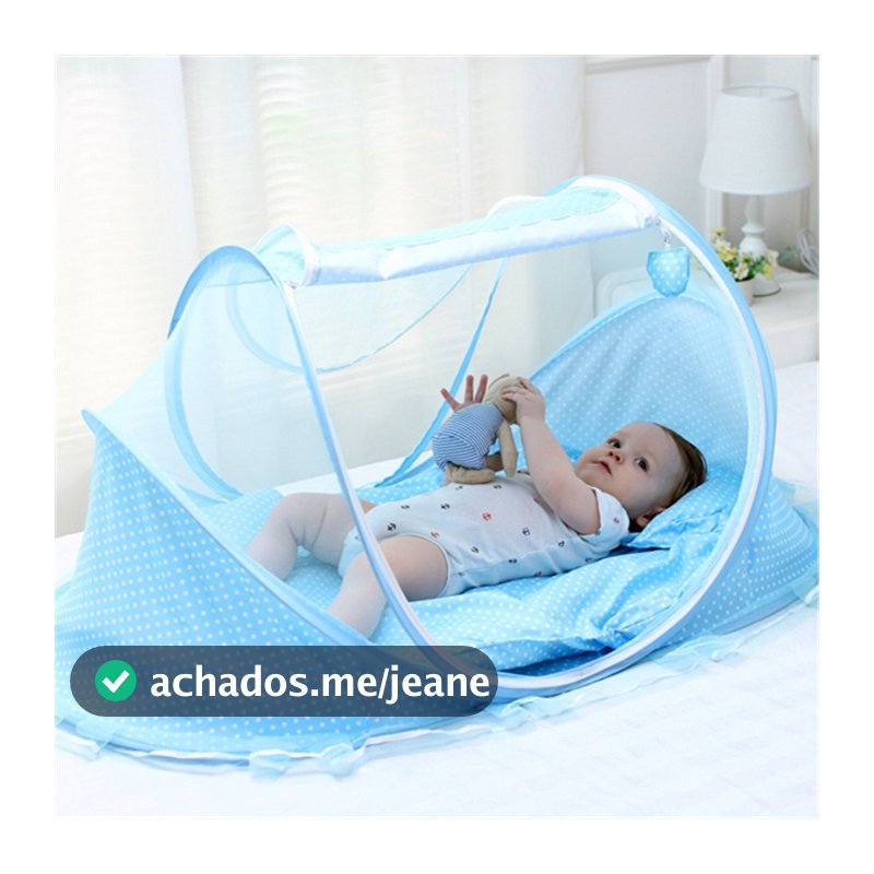 Mini Berço Portátil Infantil Confortável Mosqueteiro para Bebês