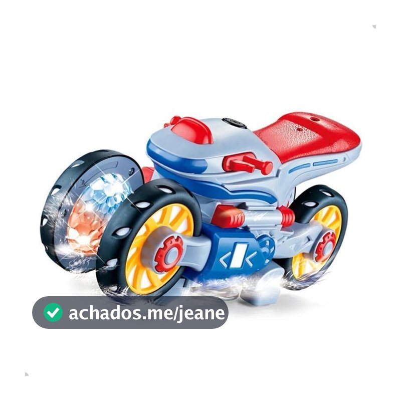 Brinquedo Moto Espacial 360 Bate Volta com Luzes e Som Infantil Divertida