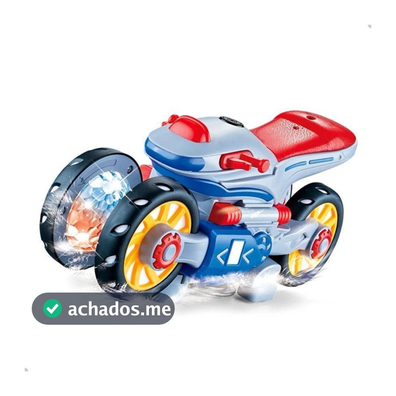 Brinquedo Moto Espacial 360 Bate Volta com Luzes e Som Infantil Divertida