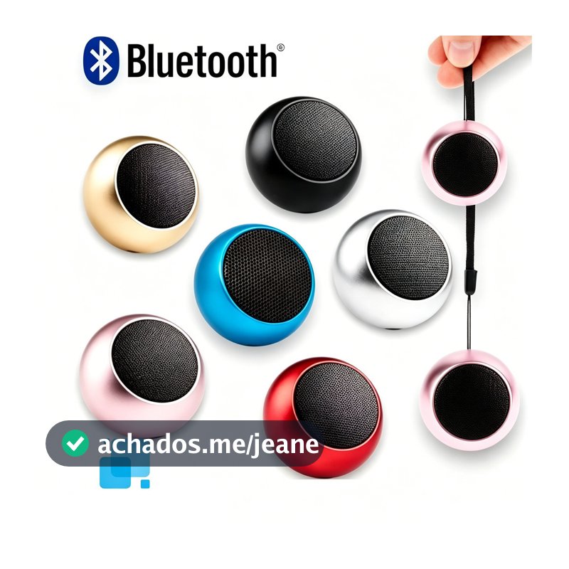 Mini Caixinha De Som De Metal Bluetooth Amplificada de 3W Potente m3 Tws