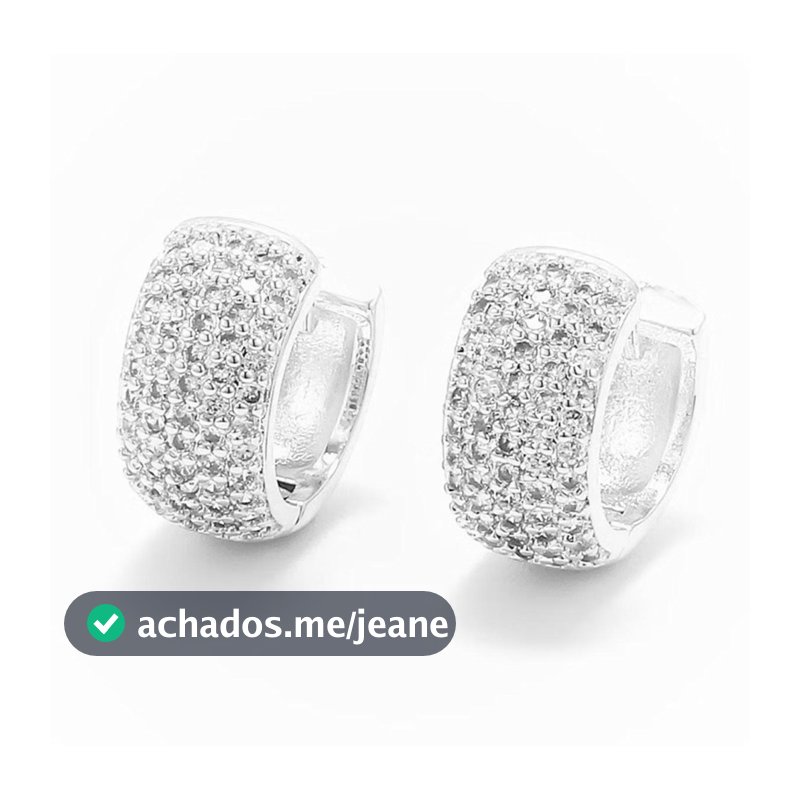 Brinco Neymar Prata 925 Cravejado Zircônia