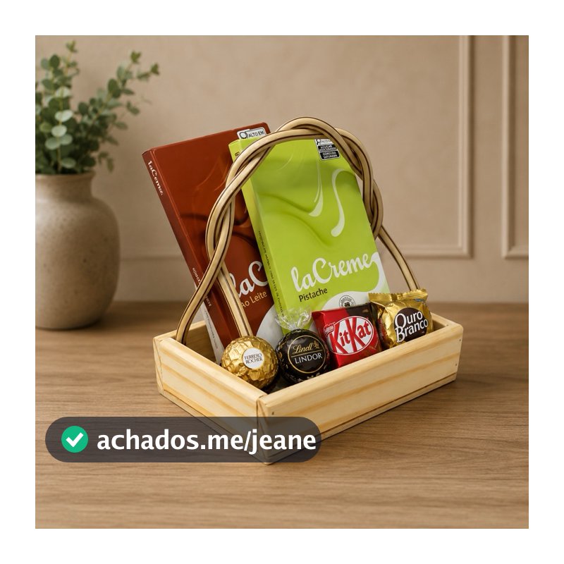 Kit 10 Cestas bandeja 15cm Fraldeira Madeira Decoração com alça dupla