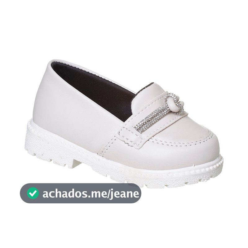 Mocassim Infantil Feminino Confortável Oxford Nó Promoção