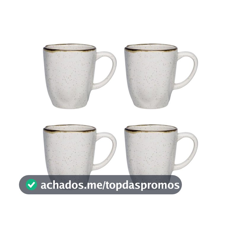 Jogo de 4 Canecas 380ml Oxford Ryo Maresia