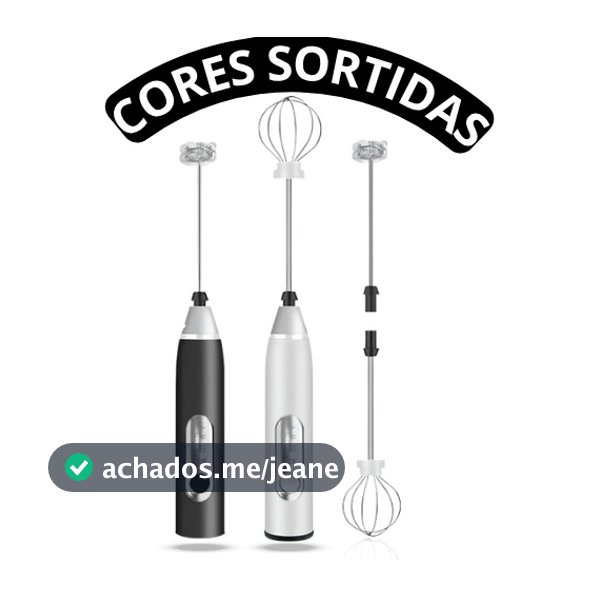 (Premium) Mini Batedor Mixer Elétrico Portátil - Cores Variadas