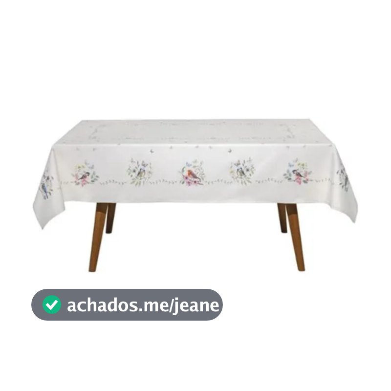 Toalha de Mesa Retangular 6 Lugares Dohler Clean Jardim 1,40m x 2,10m