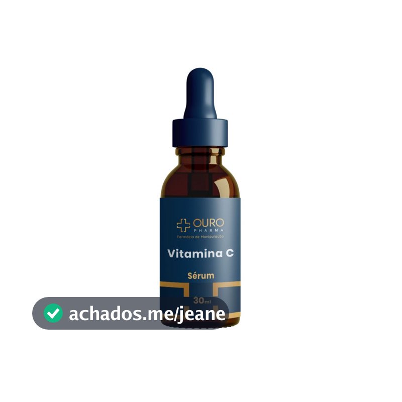 Vitamina C Sérum 20% Facial 30ml Hidratante para o rosto, Anti-idade, Prevenção de Manchas