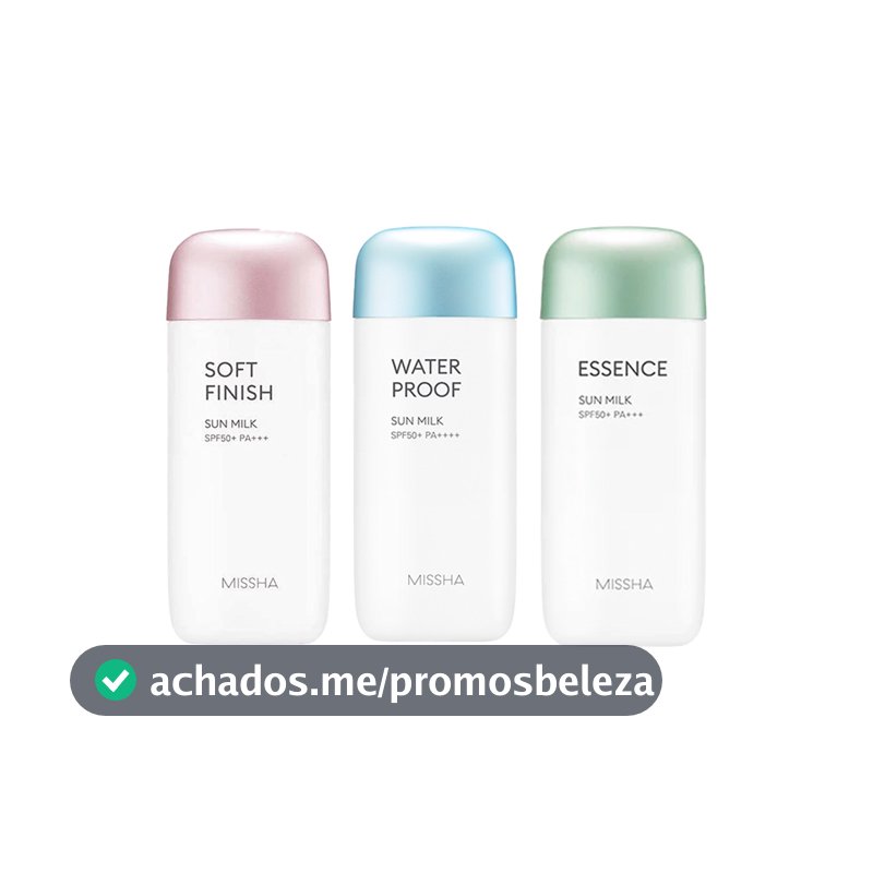 missha protetor solar Totalmente Seguro 70ml 3 Tipos