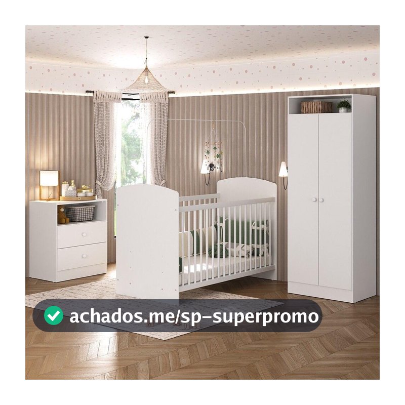 Quarto Infantil Completo Doçura Multimóveis Branco