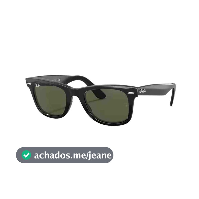 Óculos De Sol Ray Ban Wayfarer Preto 0RB2140 901 50