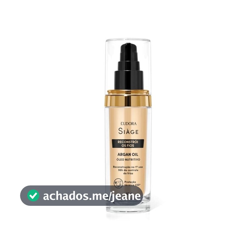 Argan Oil Siàge Reconstrói os Fios 60ml