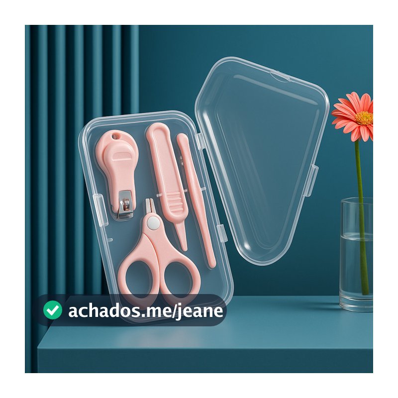 Kit Higinene Bebe Infantil Acessórios Unhas De Bebe 4 Peças