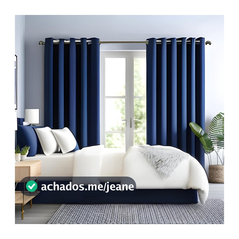 Cortina para Quarto Cozinha Sala Blackout Blecaute Vários Tamanhos 1,30 1,60 1,80 2,30 PVC Corta Luz 100%