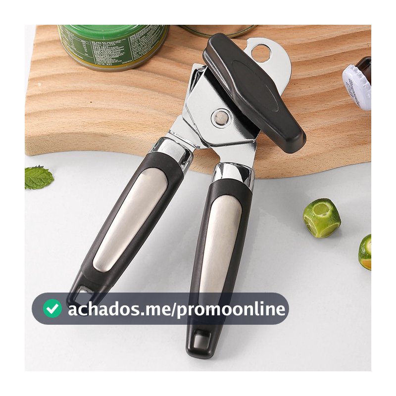 Abridor De Latas E Garrafas Aço Inox Profissional Casa