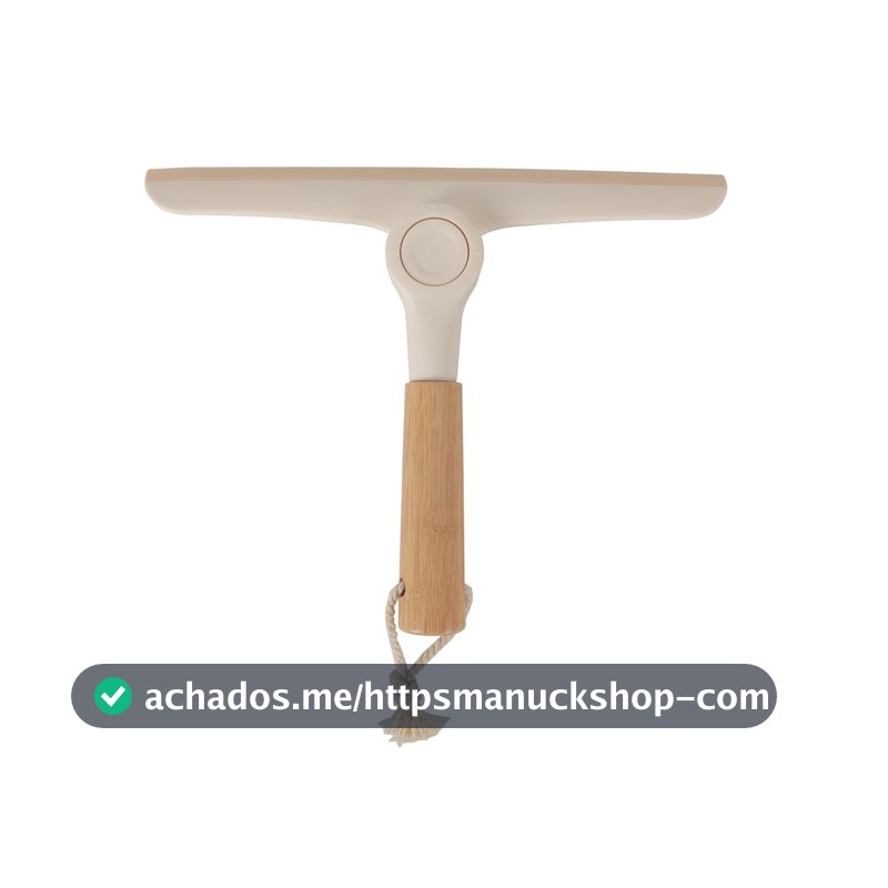 Rodo de Pia Dobrável com Cabo de Bambu Oikos Rodinho Off White Bege