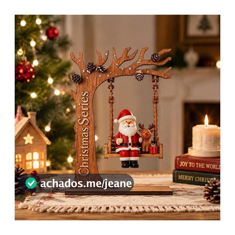 Enfeites De Natal , Enfeite Plano De Papai Noel , Forma De Lua De Cervo , Decoração De Casa , Balanço