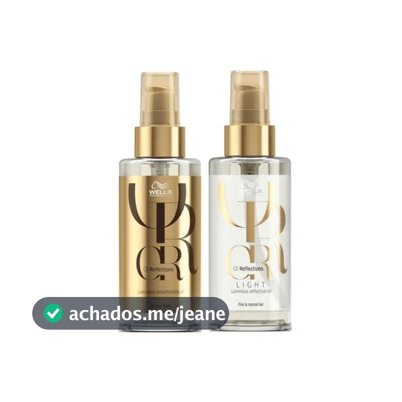 Kit Wella Professionals Óleo Oil Reflections + Óleo Light