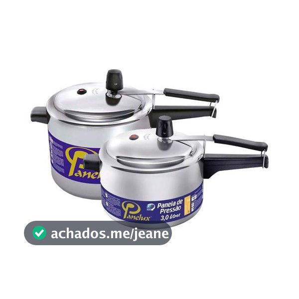 Kit 2 Panelas De Pressão 3,0 E 4,5 Lt Polida Classic Panelux