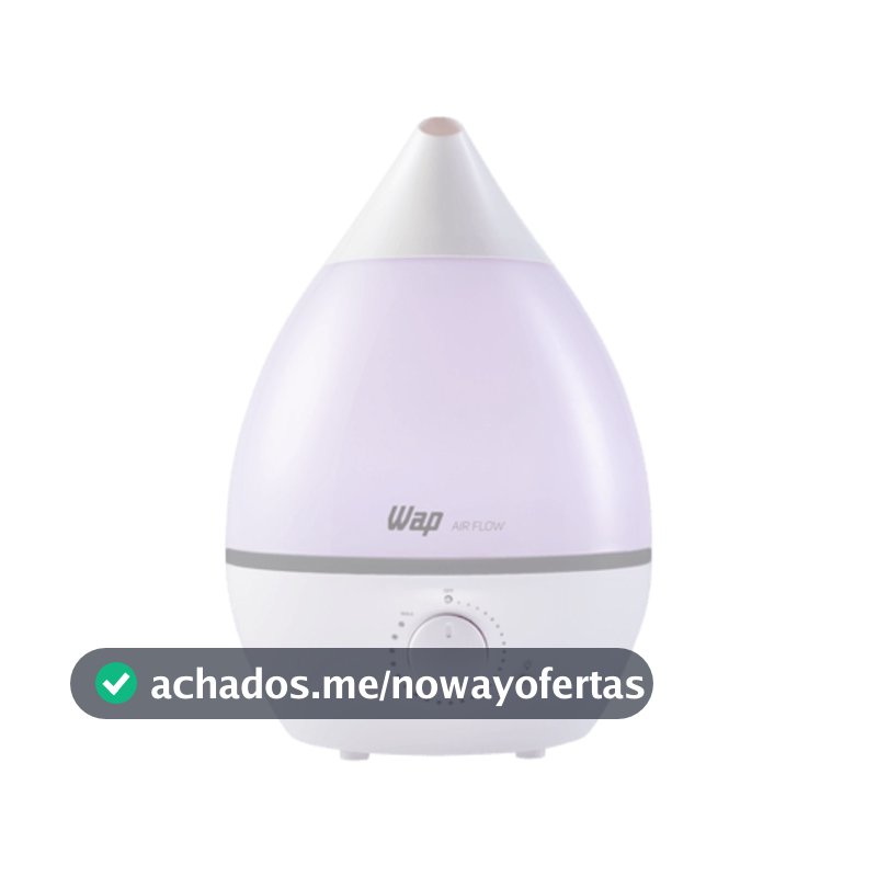 Umidificador De Ar Wap Air Flow 4L Difusor De Aromas E Luminária Bivolt