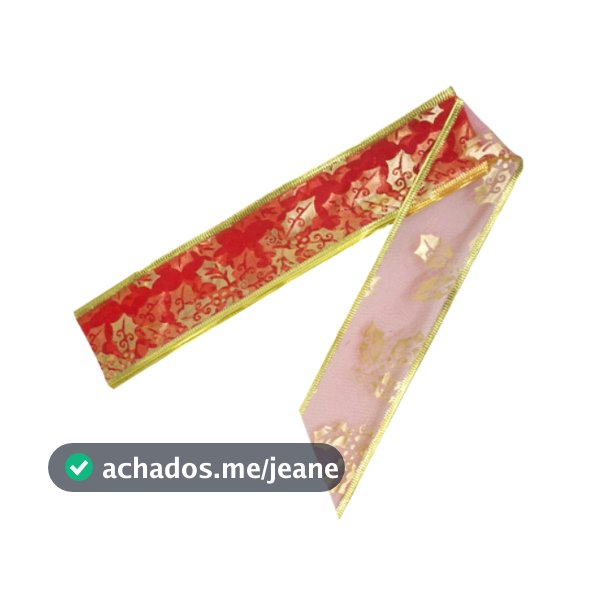 Kit Fita Decorativa Aramada Natal Laços e Presentes - 3 Unid
