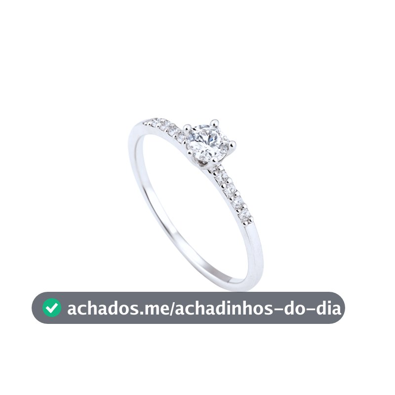 Anel Solitário Feminino Prata 925 Feminino Aliança Delicado