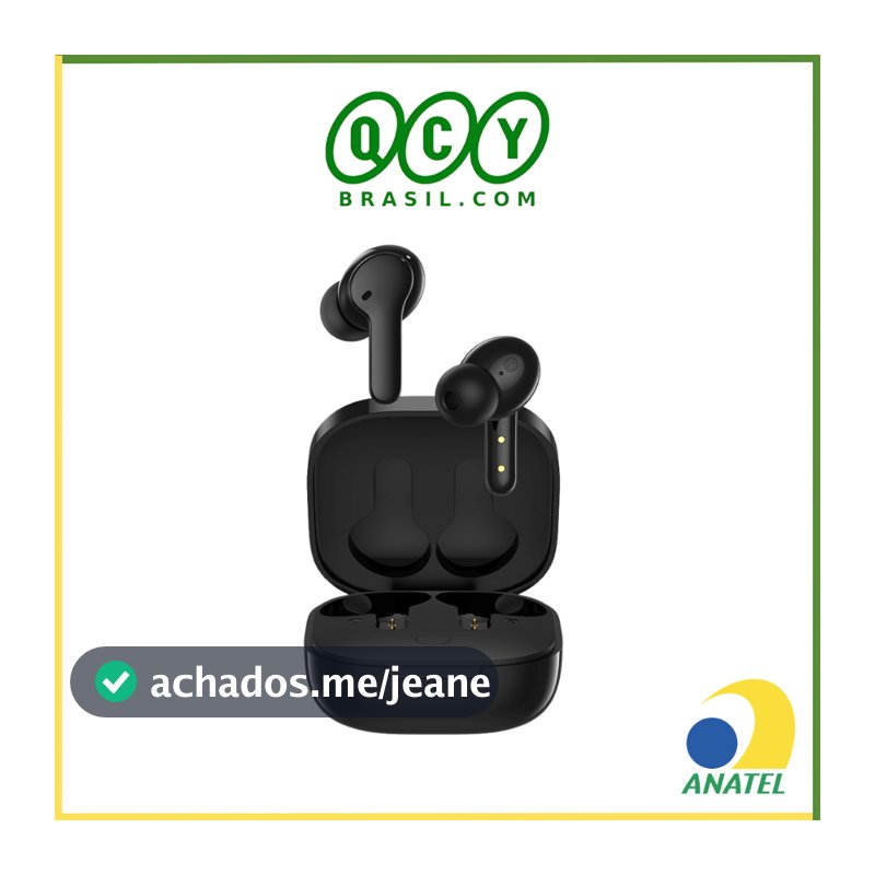 Fone de Ouvido QCY T13 ENC Bluetooh 5.1 Sem Fio para Esportes Academia IPX5 e até 8 Horas de Reprodução
