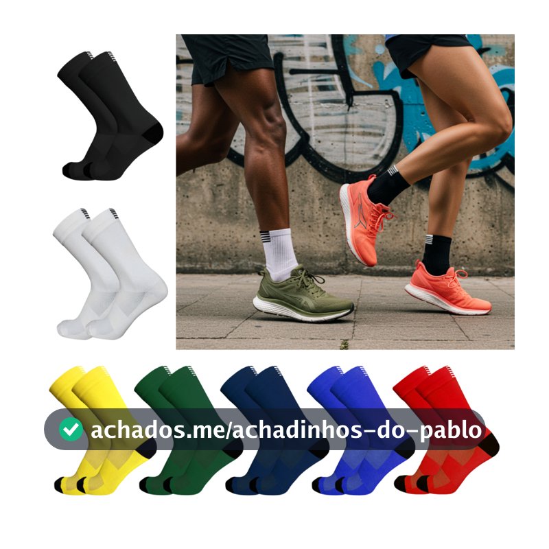 Meia Esportiva Caminhada Corrida Esporte Ao Ar Livre Unissex Masculina Feminina Mountain