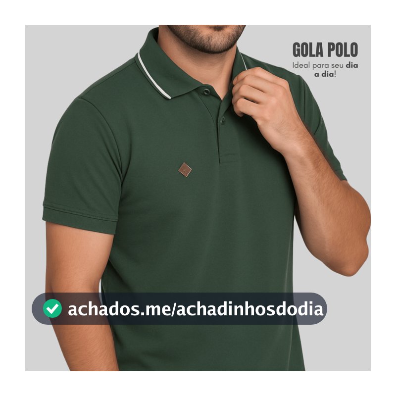 Camisa Polo Masculina Básica Algodão Premium Alta Qualidade Conforto Estilo Casual Dia a Dia