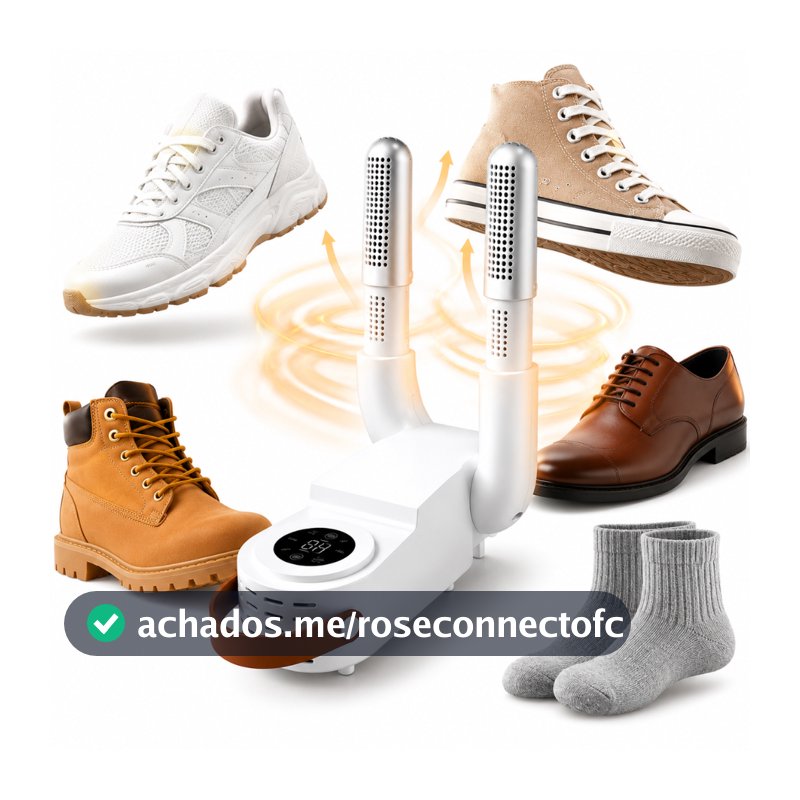 Secador De Sapato Inteligente Dobrável Tênis Elimina Umidade Mal Cheiro E Odor 110V / 220V