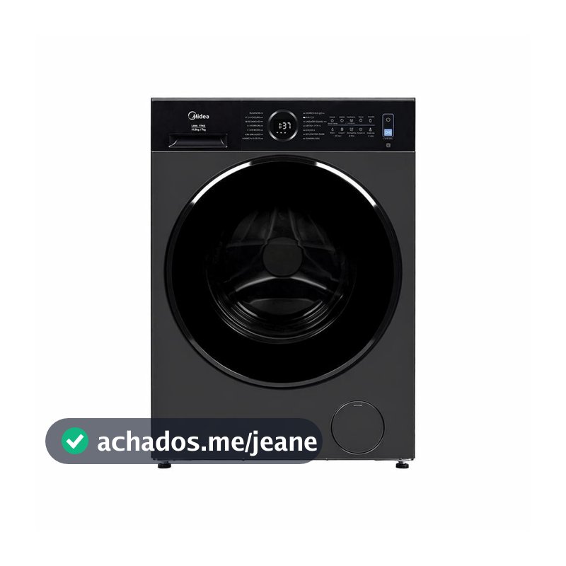 Lava e Seca 11,5kg Titanium Slim Conectada Midea