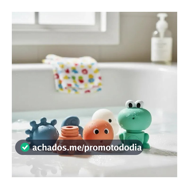 Bichinhos De Banho Buba Fundo Do Mar Laváveis Em Silicone