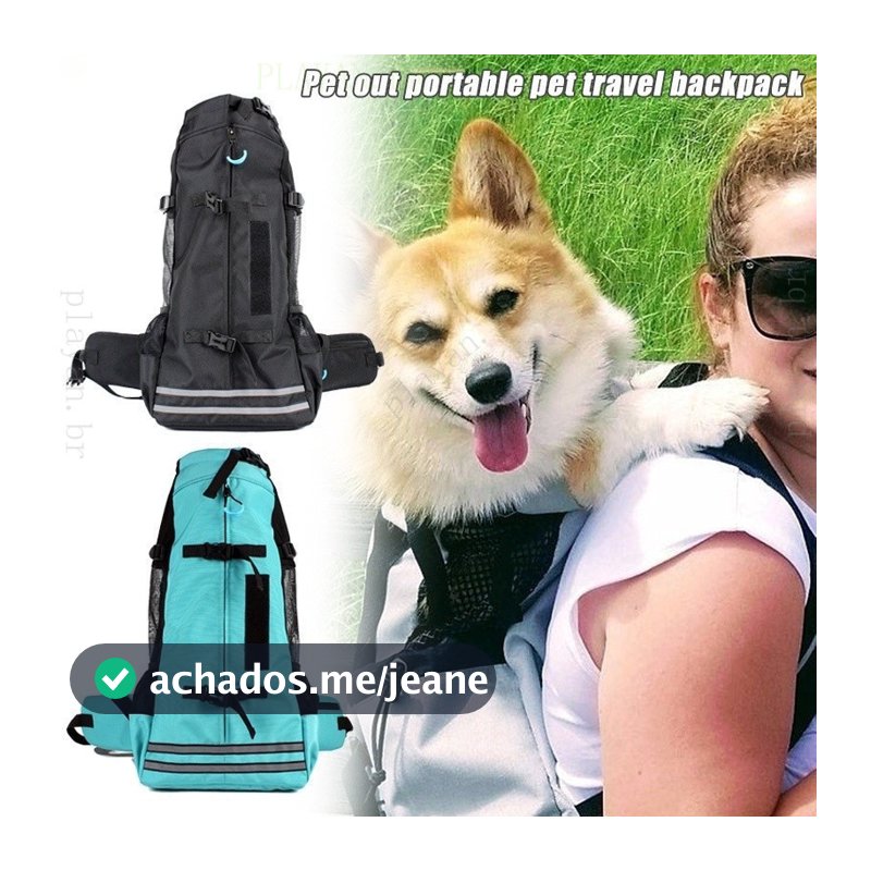 Pet Mochila Respirável Dog Carrier Bag Para Cães De Grande Porte Bulldog Ajustável Sacos De Viagem Portátil
