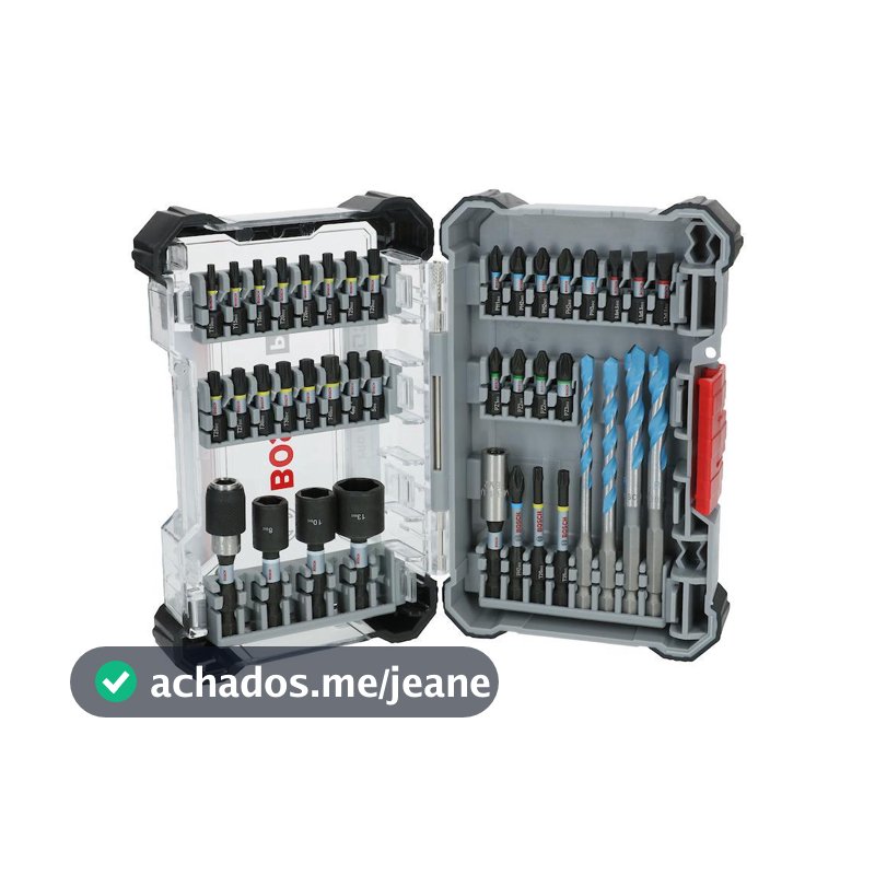 Kit Brocas e Bits Bosch PRO Impact & Multiconstruction 40un