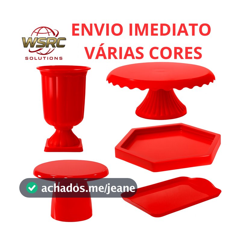 KIT Decoração de festa Luxo 5 PÇ com Boleira Cake Renda Vaso grego Mini Slim Mini Sextavada Bandeja