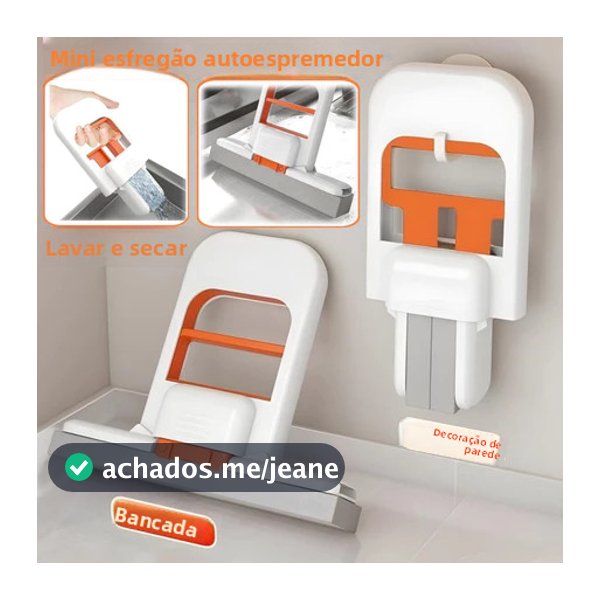 Mop de mesa multifuncional dobrável, mãos livres, para limpeza de mesas de centro e mesas em algodão