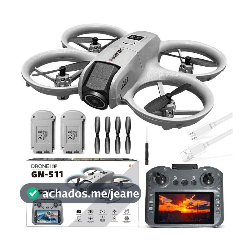 MINI Drone HD Profissional WIFI Dual Cmaera Altitude RC Quadcopter Brinquedos 2 Baterias