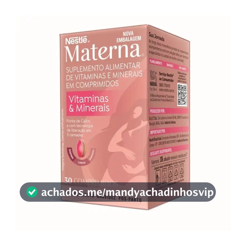 Materna Nestle c/30 Comprimidos - Vitamina para Gestantes