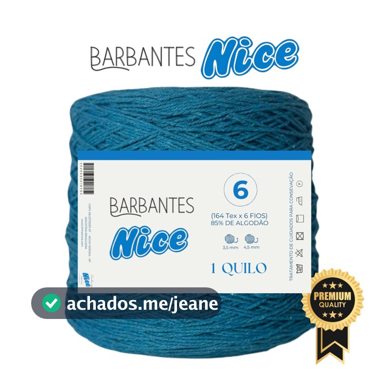 Barbante Premium Colorido Para Crochê Fio 6 - 1kg
