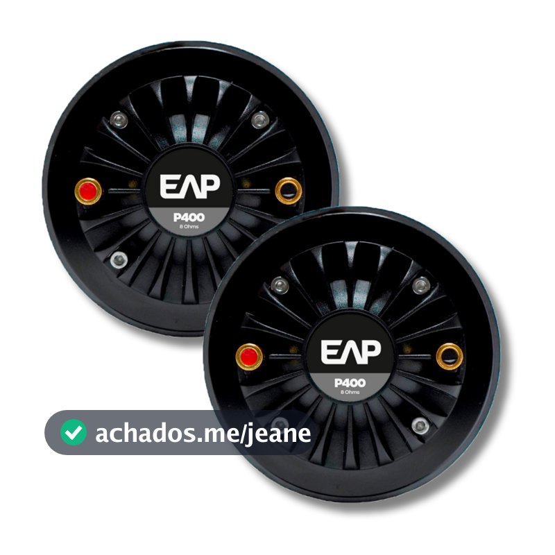 Kit c/ 2 Driver Polimidia Eap P400 8 Ohms Estranho Original