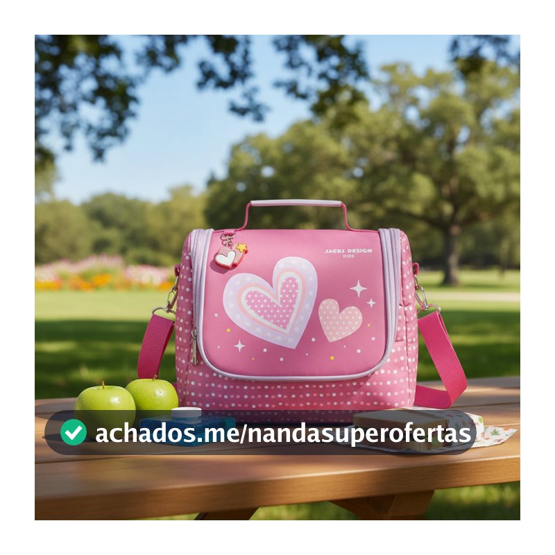 Bolsa Térmica Infantil 6,9L Jacki Design – Ideal para Lancheira Escolar ou Passeios