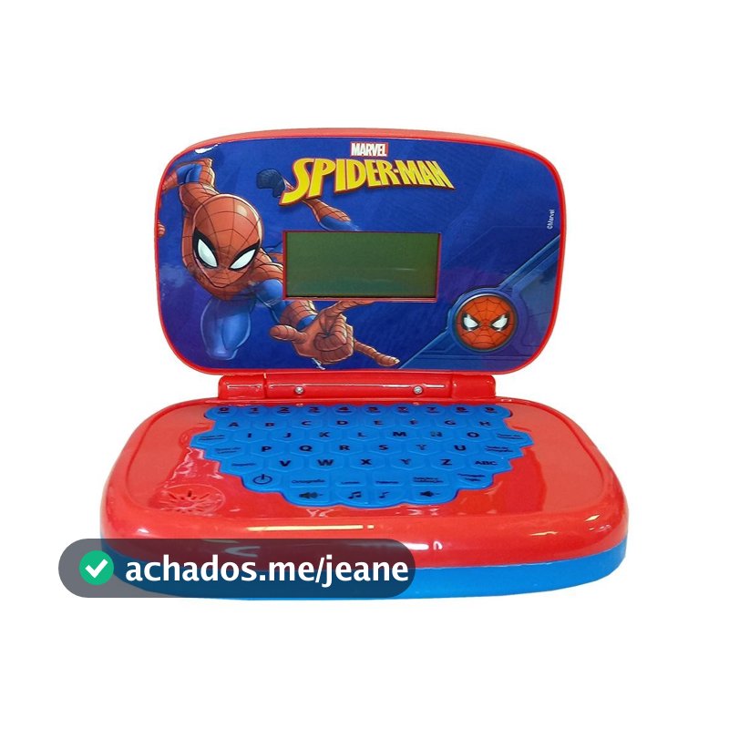 Laptop Infantil Educativo Bilingue - Homem Aranha