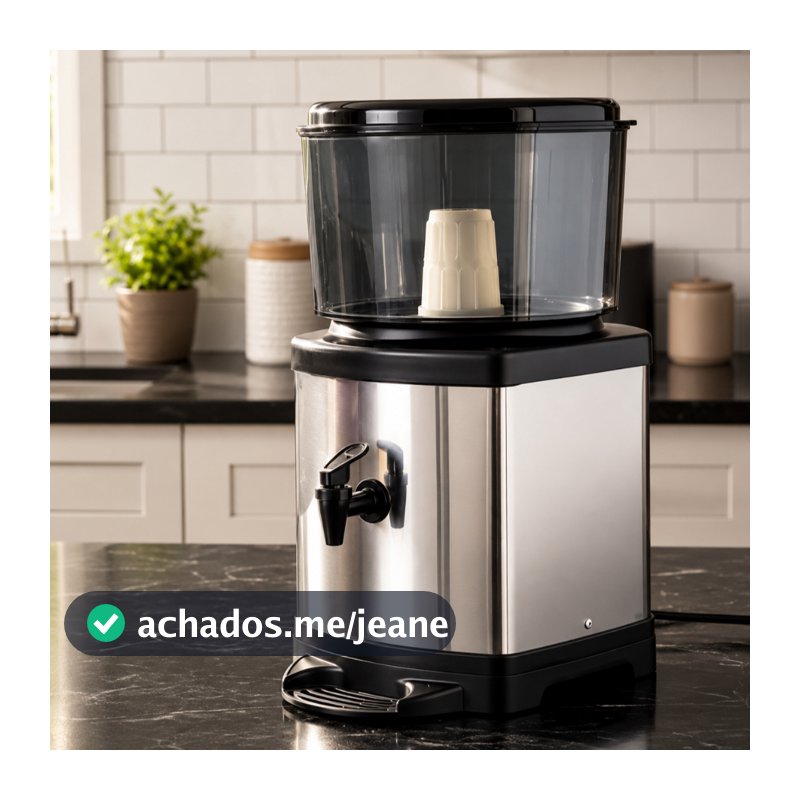Bebedouro com Filtro de Barro Fixo Inox e Plástico 6L | Purificador de Água Residencial | Filtro Natural de Barro