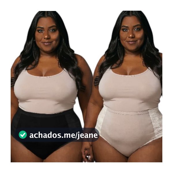 Kiit 2 Calcinha Modeladora Plus Size de Alta Compressão Na Lateral Cinta Modela Sua Silhueta