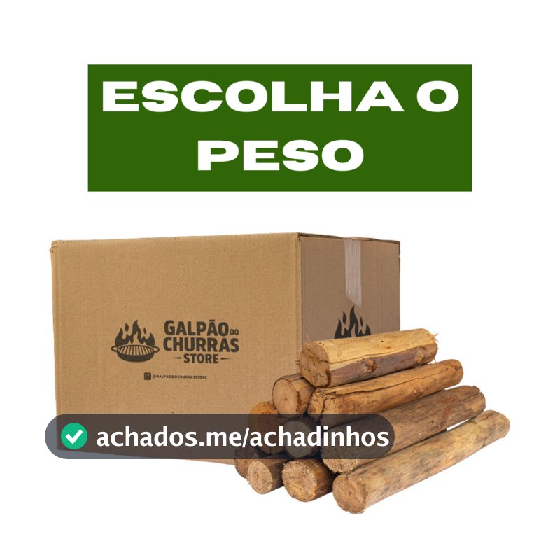 Lenha de Eucalipto Seca para Churrasco, Lareira, Forno e Fogão a Lenha – ESCOLHA O PESO