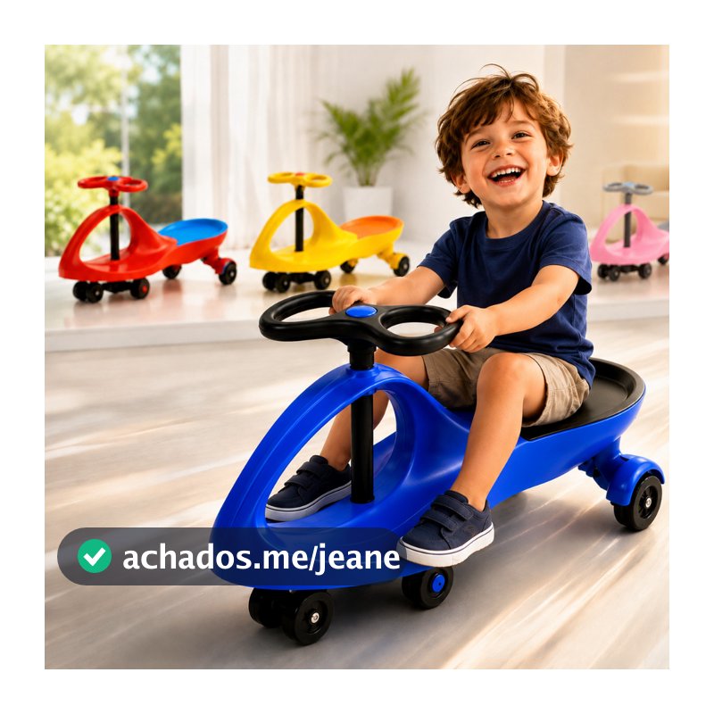 Carrinho Rolimã Triciclo Roda Volante 360° Suporta 50 kg Criança Brinquedo Presente Interativo