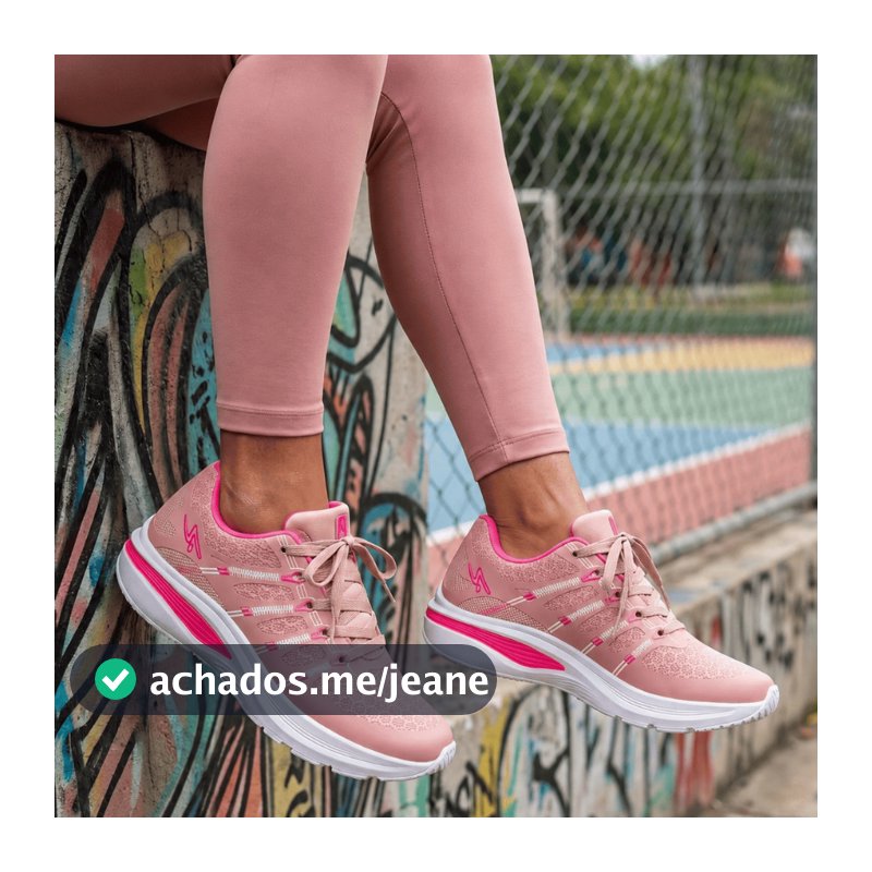 Tênis Feminino Esportivo Academia Treino Caminhada Corrida Envio Rápido