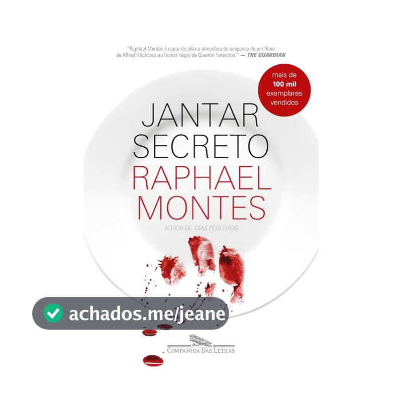 Livro Jantar Secreto - Companhia das Letras | Raphael Montes