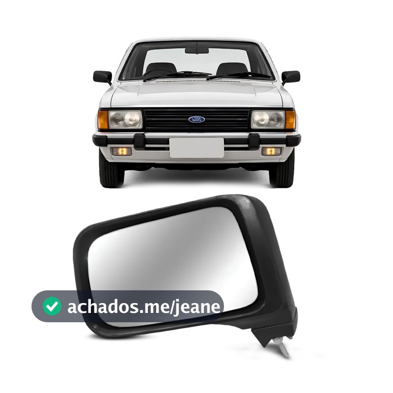 Retrovisor Externo Lateral Del Rey Belina Corcel 1978 a 1988 Fixo Sem Controle