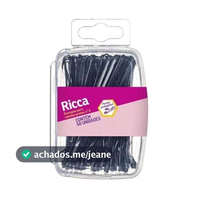 GRAMPO PARA CABELOS PRETOS Nº 5 RICCA