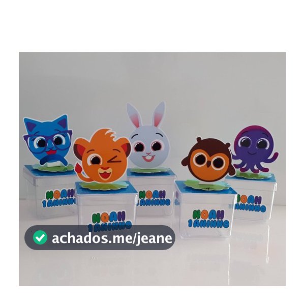 10 caixas acrílicas bolofofos